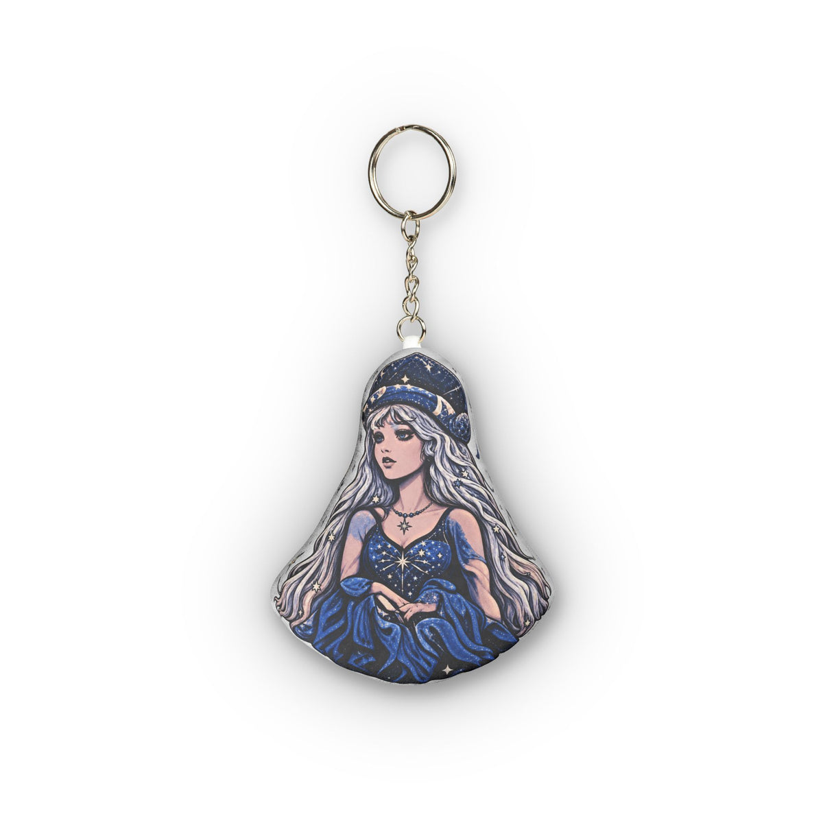 Ice Queen Coldest Nights Brightest Stars Custom Shape Mini Plush Keychain