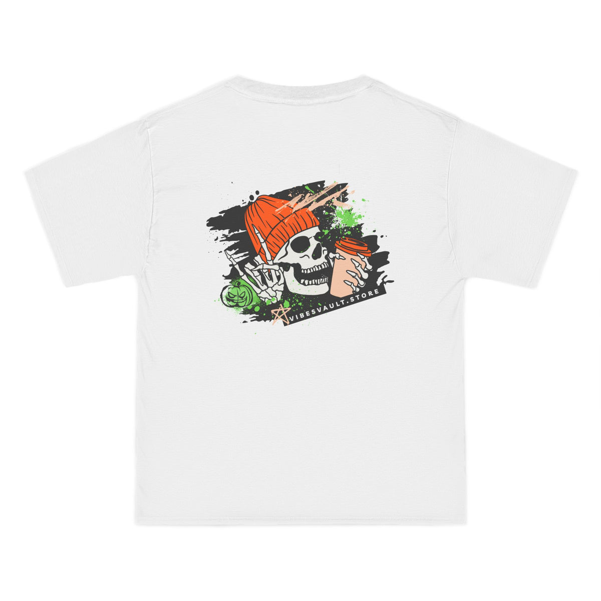 Love Fall Skull Coffee Rock - T-shirt Top - Retro Graphic Tee - Fall Halloween 2026