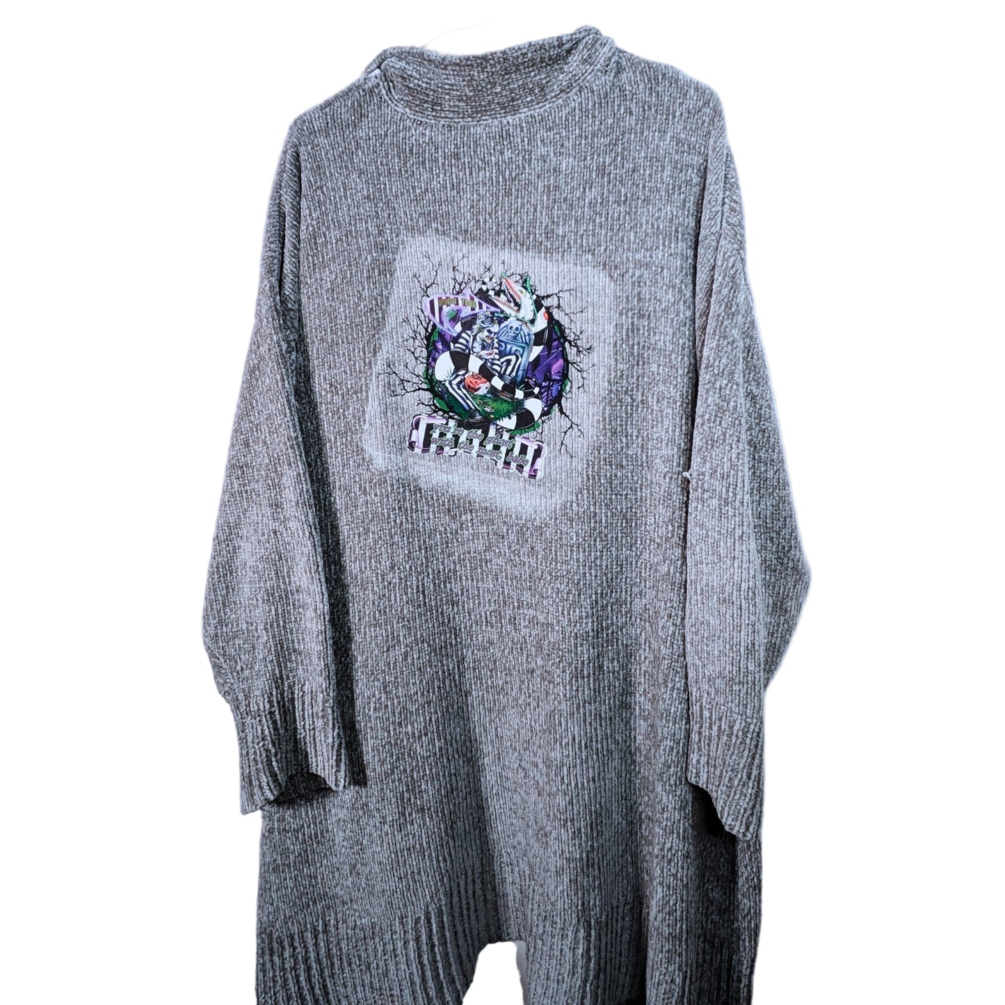 Super Soft Grey Beetlejuice Sweater