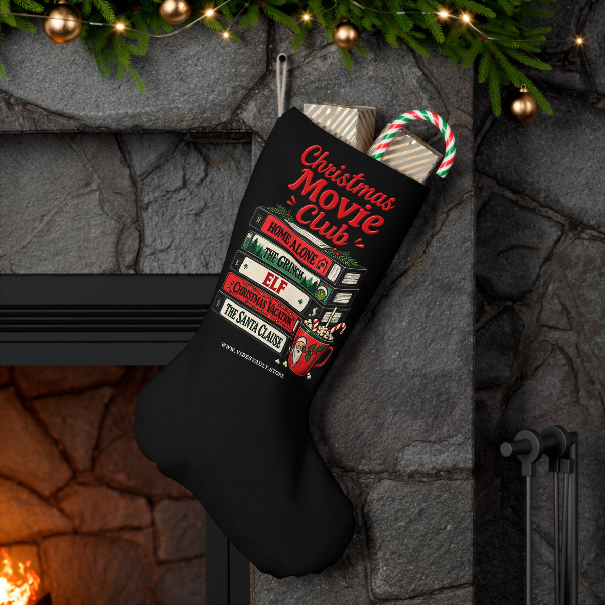 HOLIDAY Christmas Movie Club Santa Stocking
