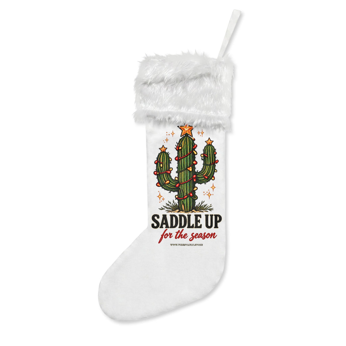 HOLIDAY Saddle Up for the Season Christmas Stockings (Flannel)