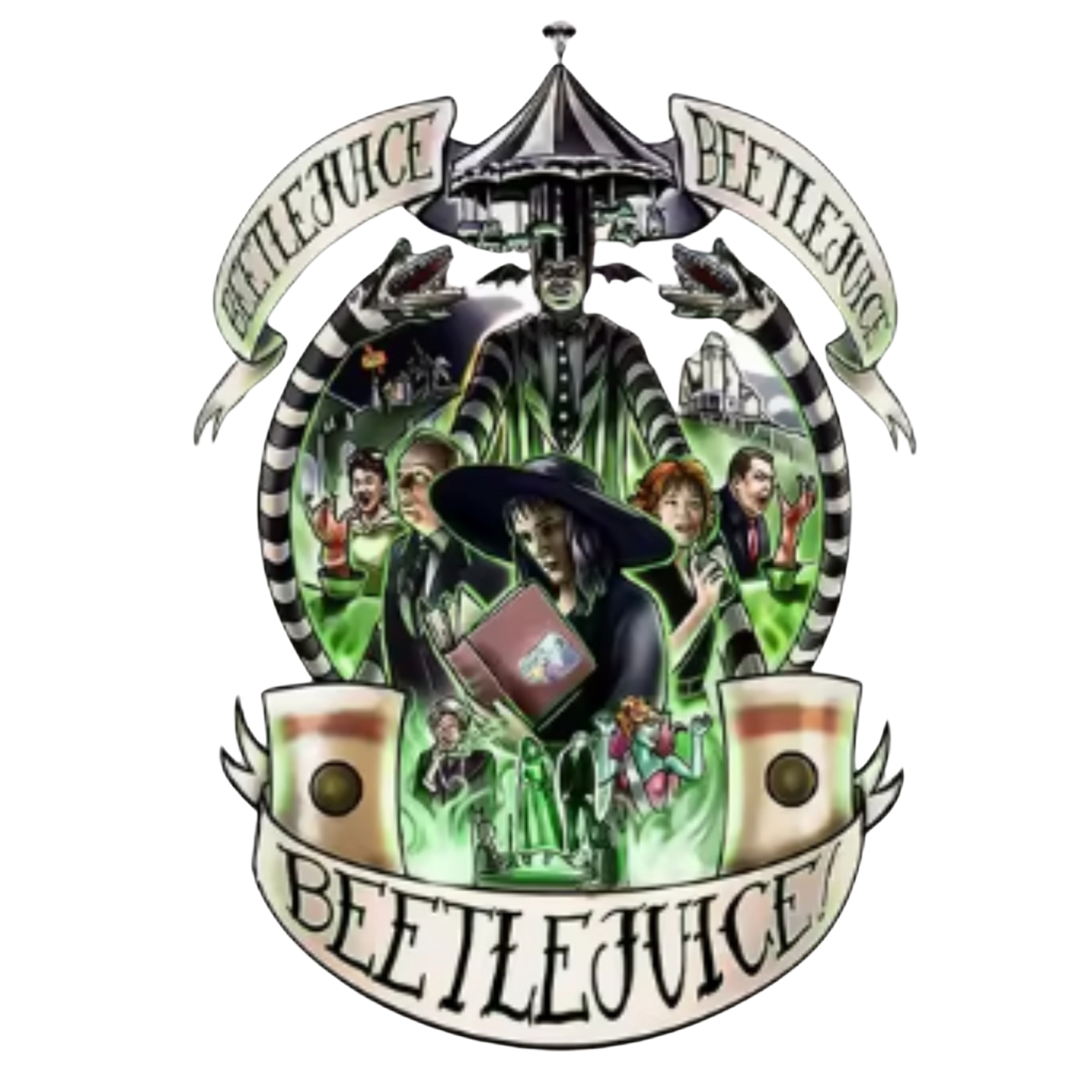 Beetlejuice Workout Tank Top