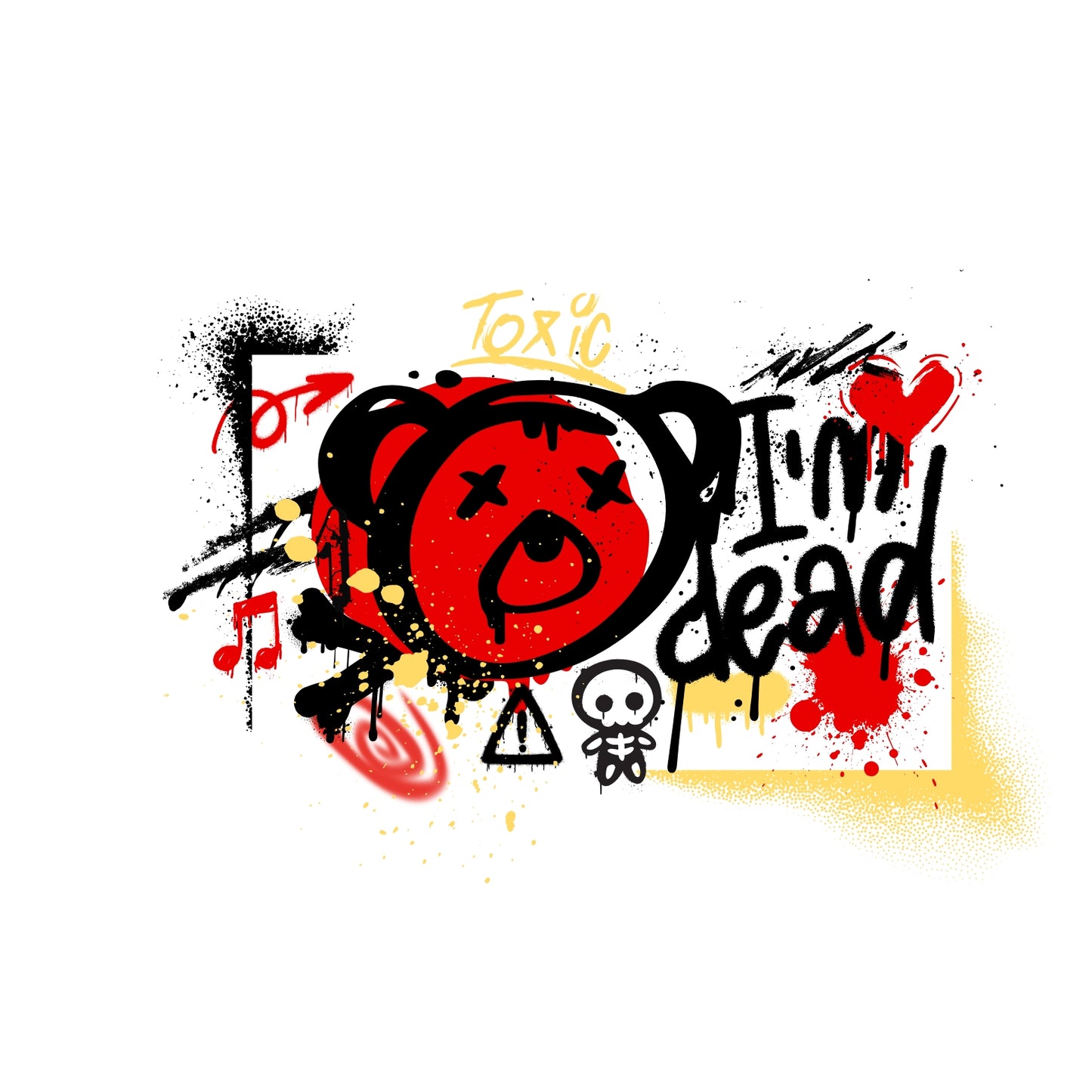 I'm Dead Teddy Bear Unisex Graphic T-Shirt