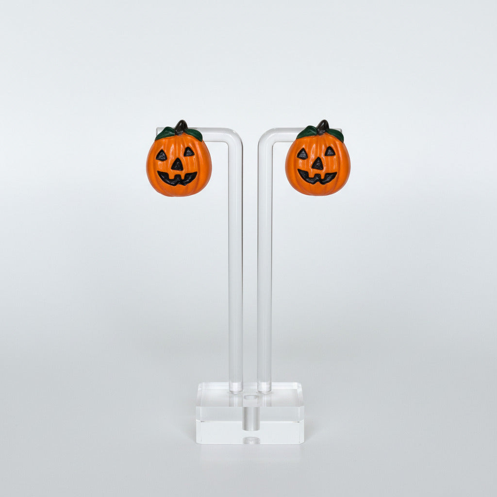 Pumpkin Stud Halloween Earrings
