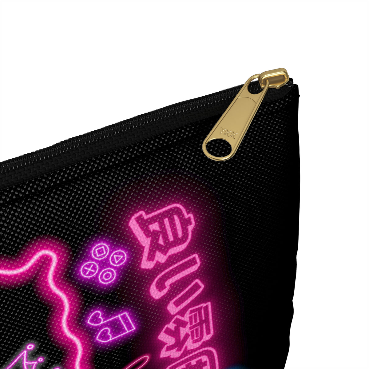 Neon Kitty Zip Bag