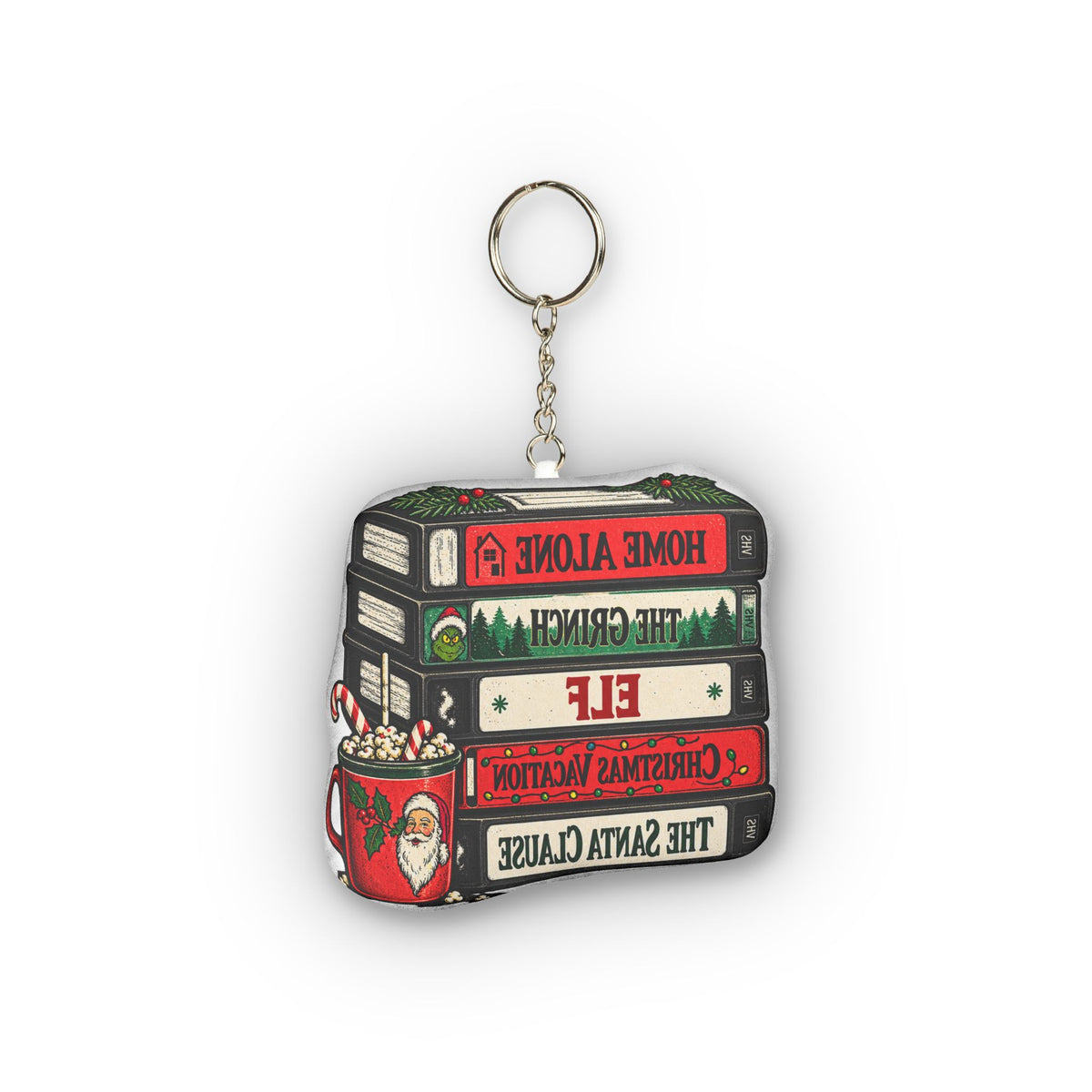Christmas Movie Club Custom Shape Mini Plush Keychain
