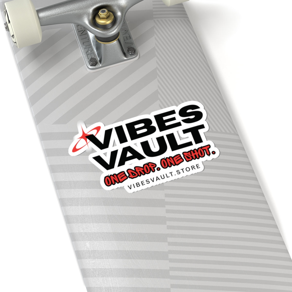 Vibes Vault Logo Sticker with Starburst Kiss-Cut Decal