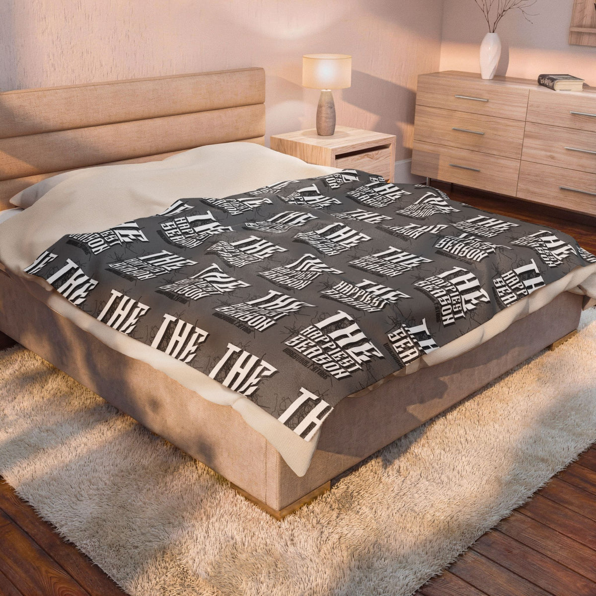 HOLIDAY The Happiest Season Velveteen Plush Blanket