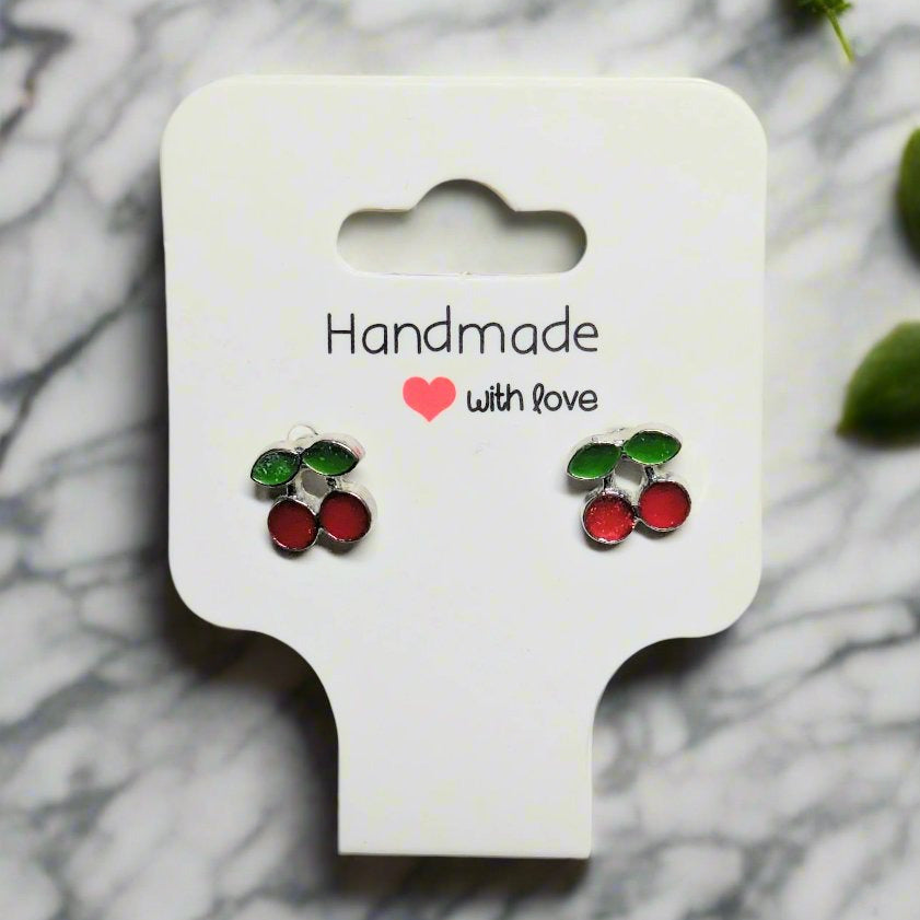 🍒 Cherry Delight Stud Earrings