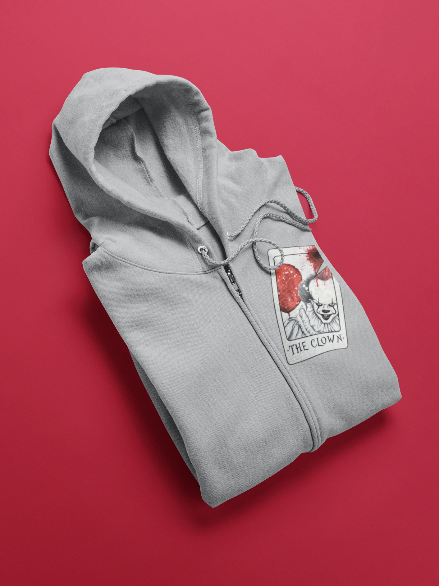 IT and Freddy Halloween Gray Hoodie