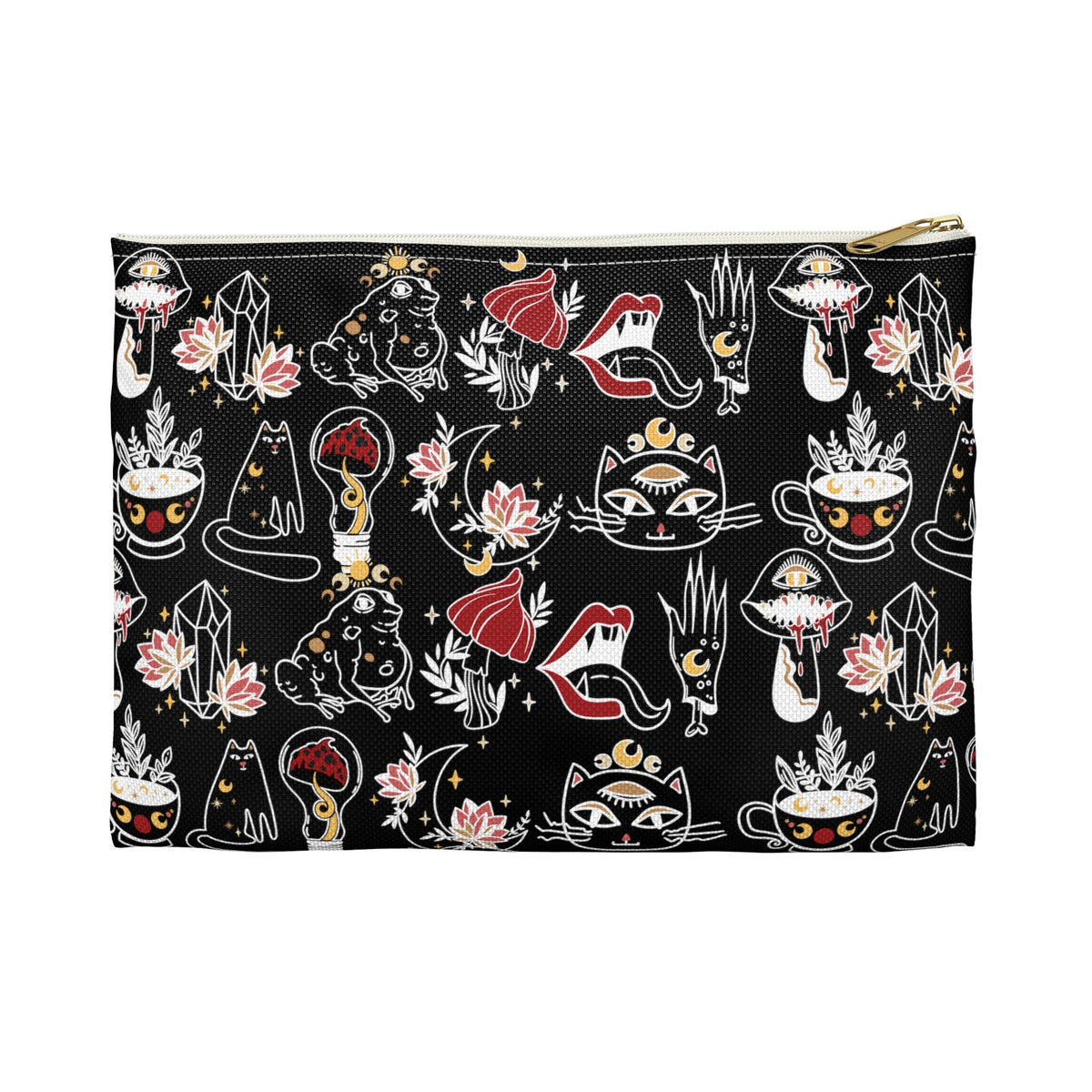 Black Gothic Skater Accessory Pouch
