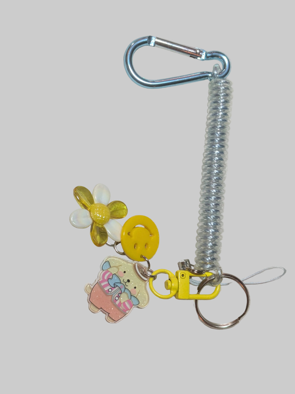 Yellow Dog Daisy Keychain