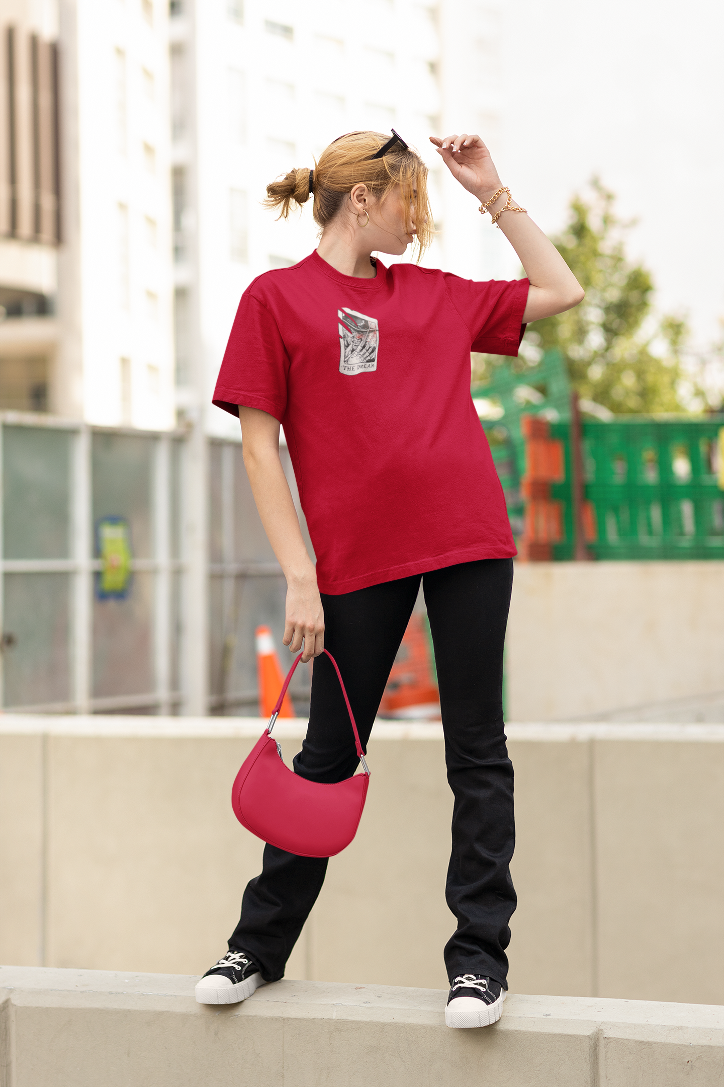 Red Freddy Krueger Graphic T-Shirt
