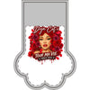 Rose Mosaic Portrait Christmas Stocking (Paw)