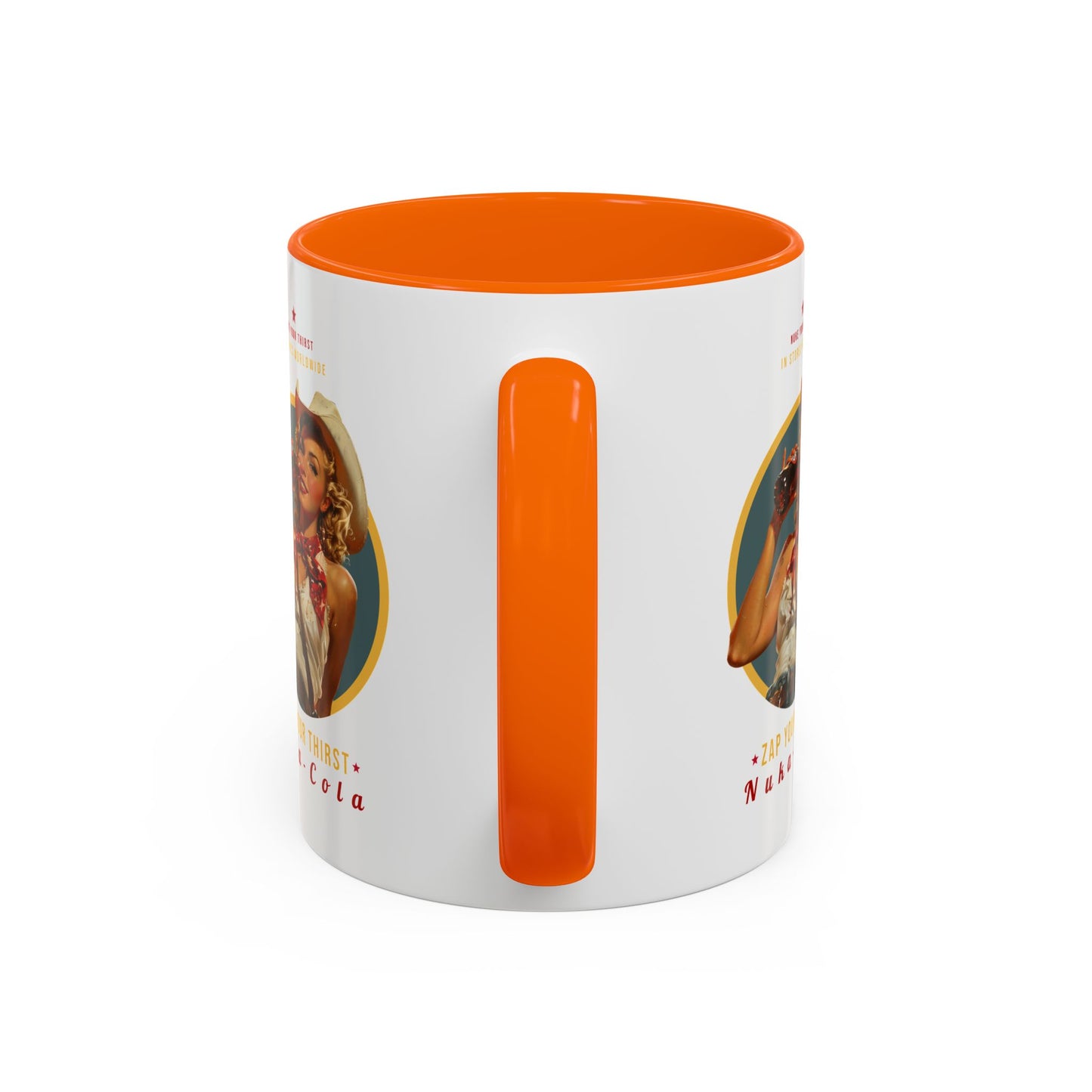 Apocalyptic Anime Coffee Mug — Nuka Cola Soda Girl Accent Mug (11/15oz)