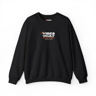 Vibes Vault Logo Sweatshirt with Starburst Unisex Heavy Crewneck
