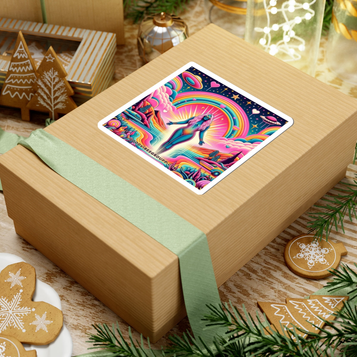 Rainbow Goddess Sticker