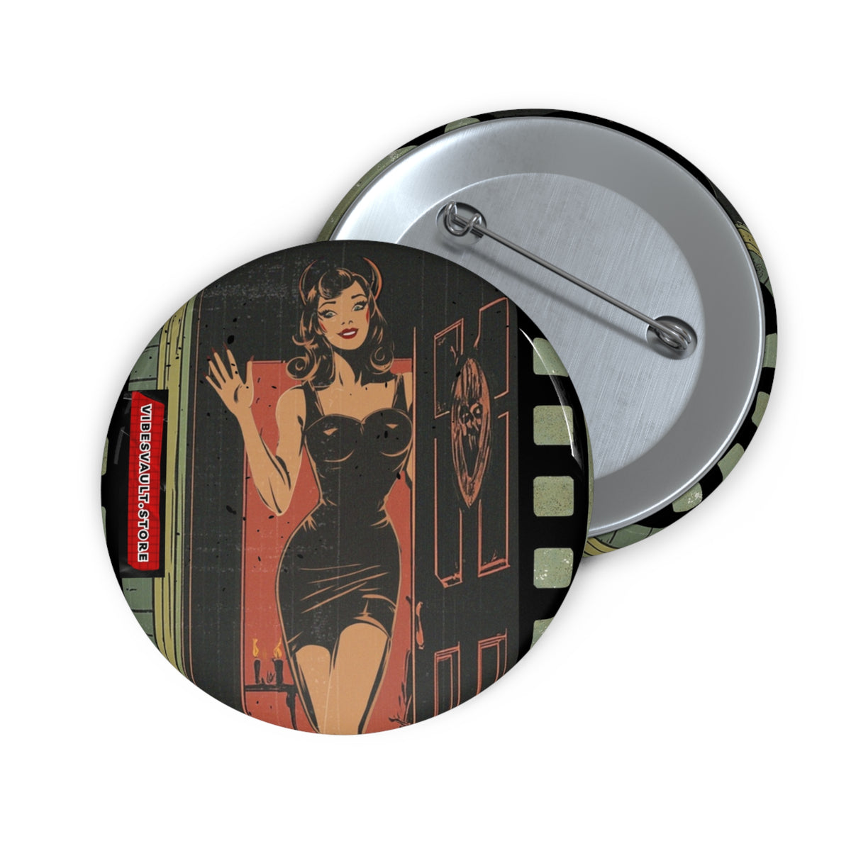 Vampire Halloween Costume Party Pin - Button Badge - Fall 2026