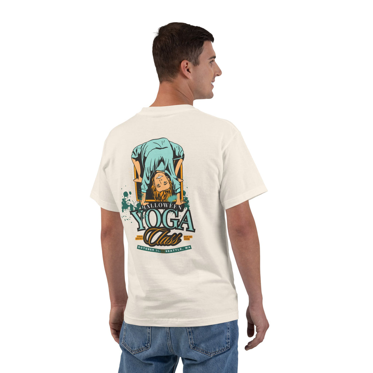 Halloween Yoga Class- T-shirt Top - Graphic Tee - Fall 2026