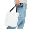 Pink Heart Chrome Eye All-Over Print Tote Bag