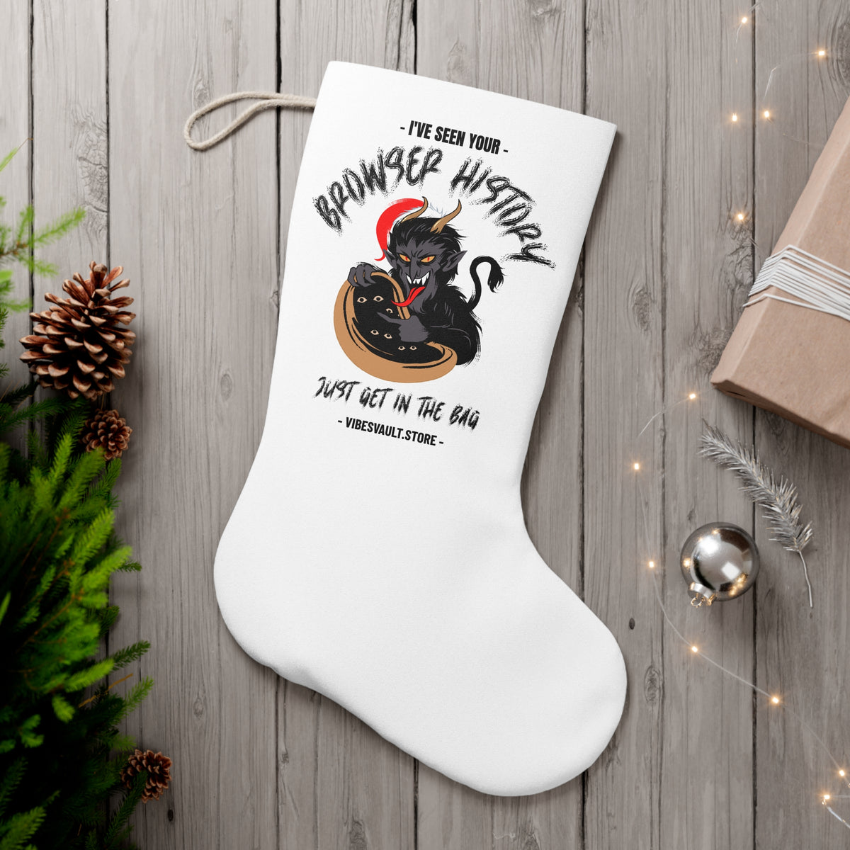 HOLIDAY Krampus Basket Santa Stocking