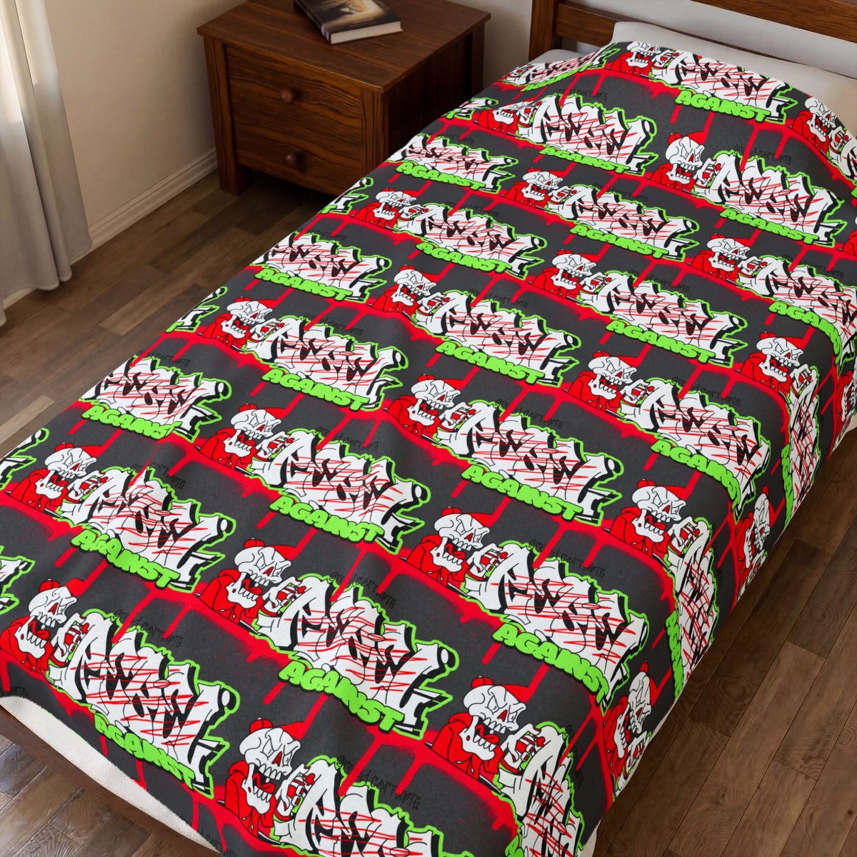 Merry Christmas Festive Velveteen Plush Blanket