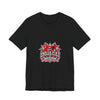 Red Heart Chrome Eye Bella+Canvas Jersey Tee