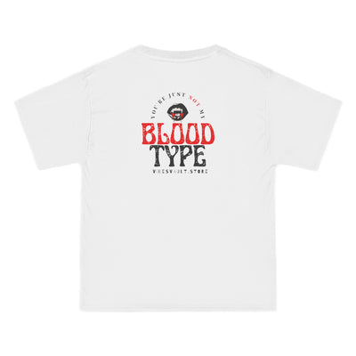 "You're Just Not My Blood Type" Retro Vampire Heart Graphic Tee - Fall Halloween 2026