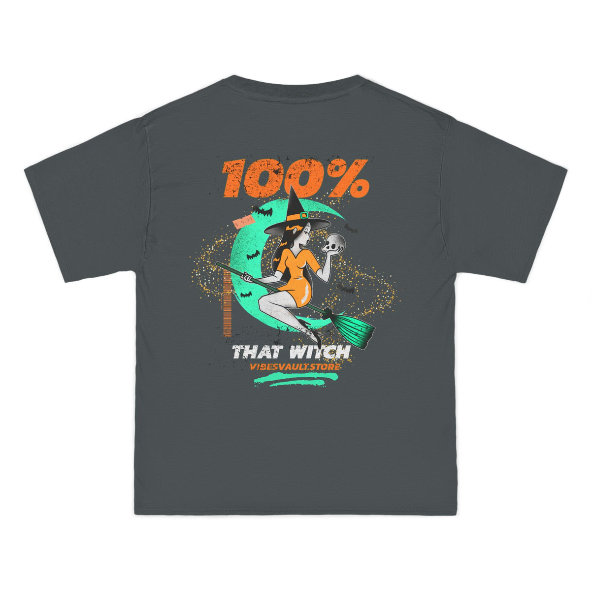 100% That Witch - T-shirt Top - Magic Bats Moon Graphic Tee - Fall Halloween 2026