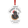 Krampus Basket Custom Cut Acrylic Ornament Humor Gift Christmas