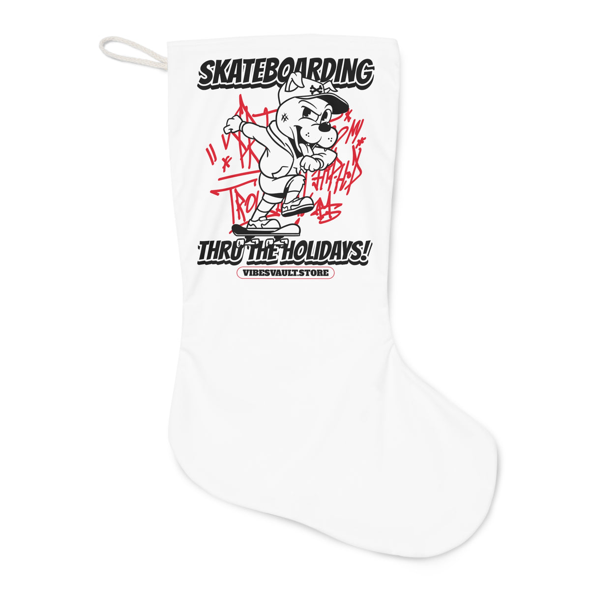 Skateboarding Thru The Holidays! Christmas Stocking