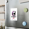 October Vibes Kiss-Cut Vinyl Decal — Halloween Moon Cat Skull Sticker