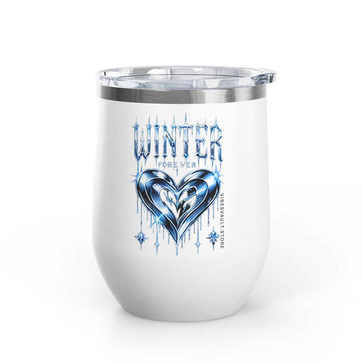 Winter Forever Wine Tumbler 12oz