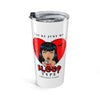20oz Stainless Tumbler — 'Blood Type' Vampire Red Heart Skull Design— Halloween 2026
