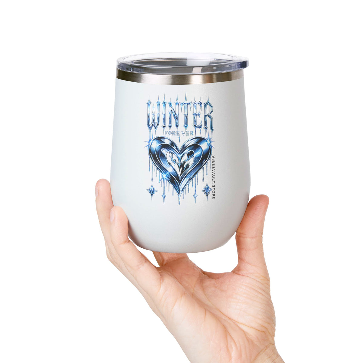 Winter Forever Wine Tumbler 12oz