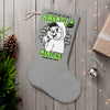 Kringle Mingle Santa Stocking - Funny Retro Grinch-Inspired Christmas Stocking