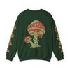 Mushroom Tree Crewneck Sweatshirt — Festive Toadstool Holiday Graphic