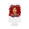 Rose Mosaic Portrait Slim Can Cooler