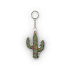 Cactus Plush Keychain with Colorful Holiday Lights