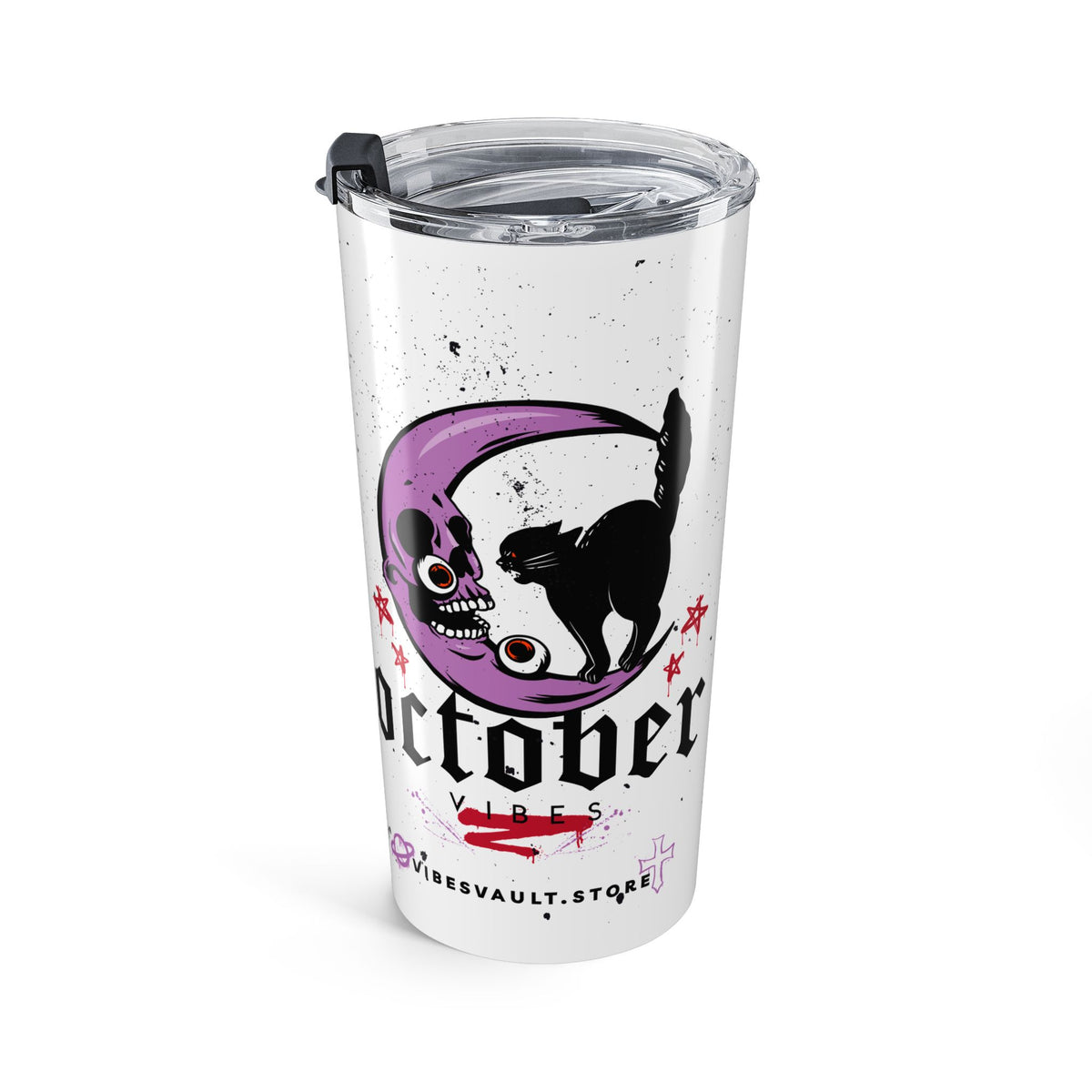 20oz Witchy Cat & Potion Tumbler — Moon Spooky Halloween Travel Cup— Halloween 2026