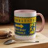 Vault-Tec 'This Way to Vault' Accent Coffee Mug — Fallout-Inspired Gamer Gift