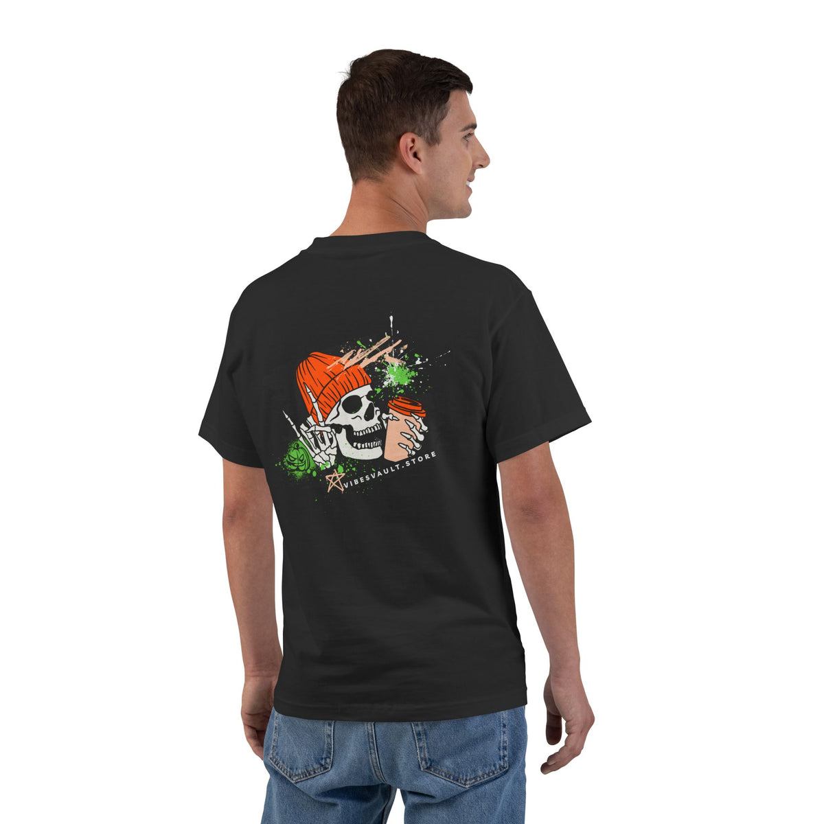 Love Fall Skull Coffee Rock - T-shirt Top - Retro Graphic Tee - Fall Halloween 2026