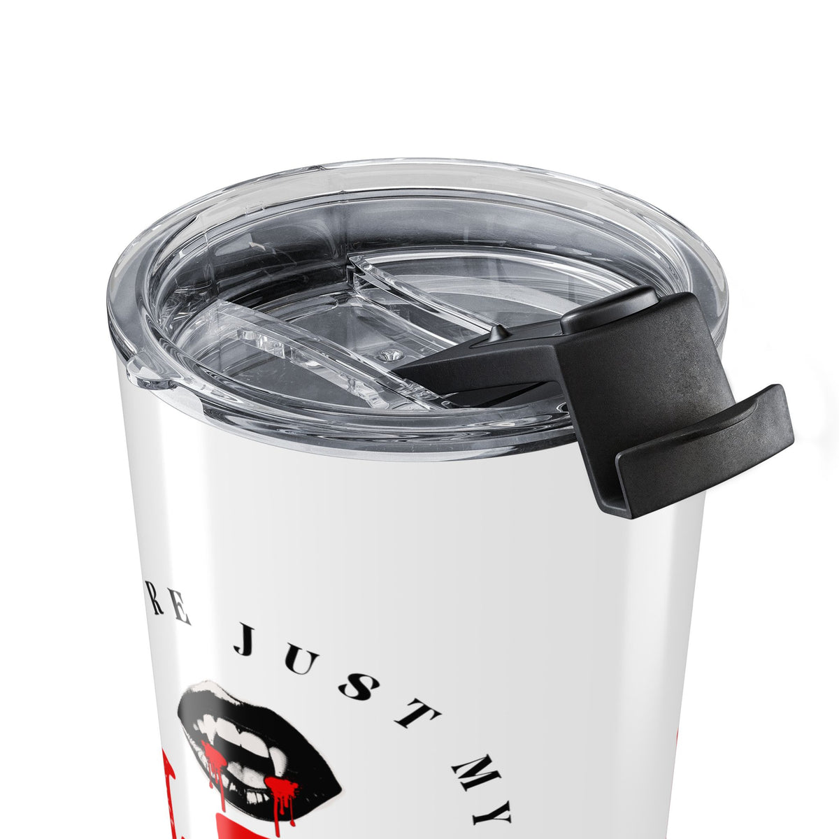 Vampire 20oz Stainless Steel Tumbler — "Blood Type" Graphic Travel Cup— Halloween 2026