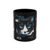 Halloween Cat Coffee Mug — Two-Tone Accent 11/15oz - Fall Halloween 2026