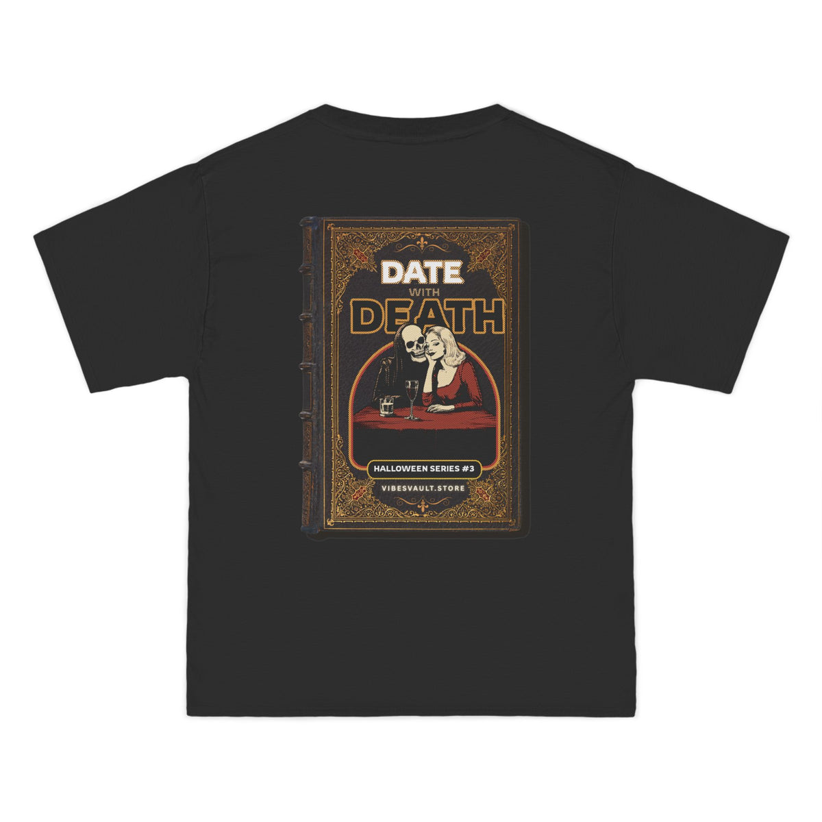 Date With Death Book Shirt - T-shirt Top - Retro Graphic Tee - Fall Halloween 2026