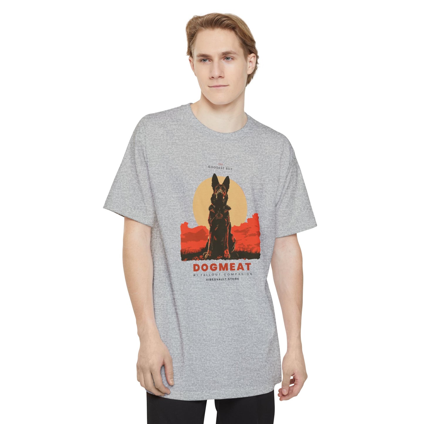 Dogmeat Retro Desert T-Shirt — Fallout-Inspired Dog Poster Tee