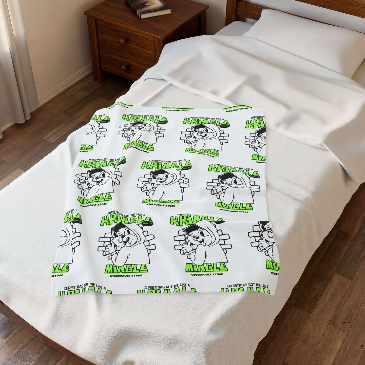 HOLIDAY Kringle Ready to Mingle Velveteen Plush Blanket