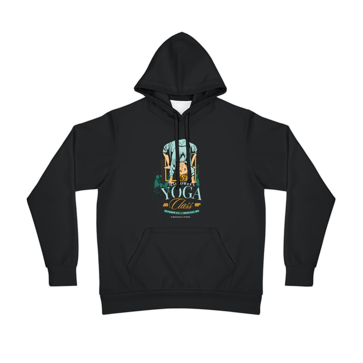 Yoga Class Hoodie — Vintage Instructor Floral Design
