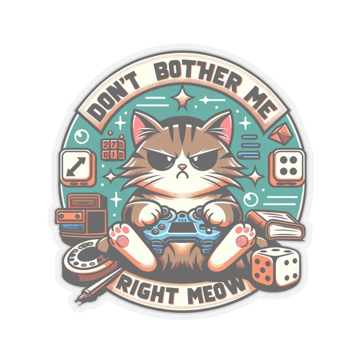 Grumpy Cat Gaming Sticker