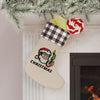 HOLIDAY Santa Burning Money Christmas Stocking